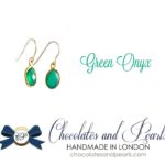 green onyx earrings