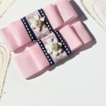pink and daisy hairclip set