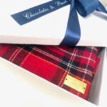 red tartan scarf